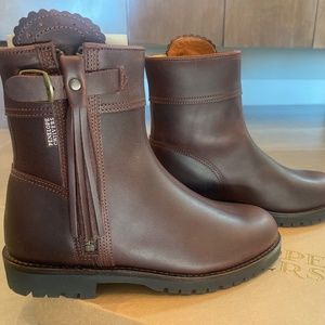 NEW Penelope Chilvers Cropped Wool Lined Tassel Boot